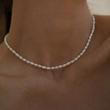 Olivia Freshwater Pearl Choker Necklace - Choker Necklaces