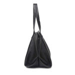 Oversized Leather Tote Bag with Soft Structure - Women's Tote Bag