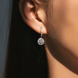 Pavé Circle Drop Earrings - Earrings