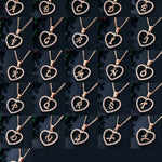 Personalized Heart Initial Pendant Necklace - Necklaces