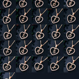 Personalized Heart Initial Pendant Necklace - Necklaces