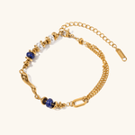 Quintessa Layered Pearl and Gold Chain Bracelet - Chain Bracelets
