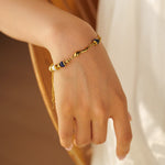 Quintessa Layered Pearl and Gold Chain Bracelet - Chain Bracelets