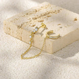 Radiant Chain Cuff Earrings - Earrings