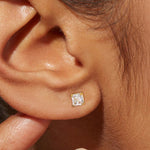 Radiant Square - Cut Stud Earrings - Earrings