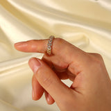 Radiant Teardrop Crystal Ring - Ring