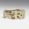 Raw Texture Gold Band Ring with Blue Diamond Accents - Ring