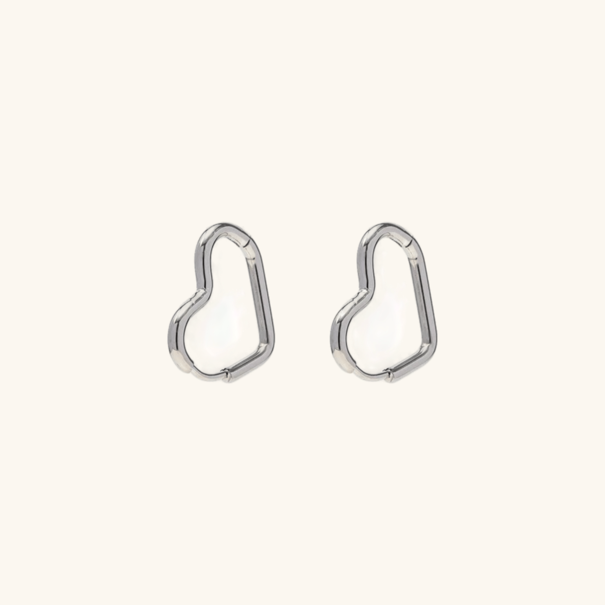 Romantic Heart Hoop Earrings - Earrings