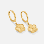 Rowena Clover Hoop Earrings - Earrings