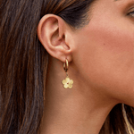 Rowena Clover Hoop Earrings - Earrings