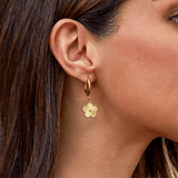 Rowena Clover Hoop Earrings - Earrings