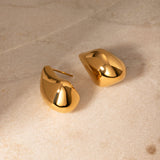 Sculpted Bean Drop Earrings - Earrings