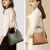 Sculpted Leather Bucket Bag – Sleek Minimalism - Women's Bucket Bags