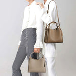 Sculpted Leather Bucket Bag – Sleek Minimalism - Women's Bucket Bags