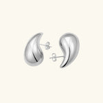 Sculpted Teardrop Statement Earrings - Earrings