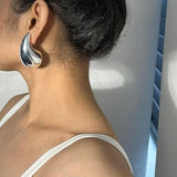 Sculpted Teardrop Statement Earrings - Earrings