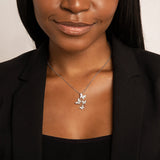 Silver Butterfly Cascade Necklace - Necklaces