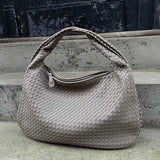 Soft Woven Shoulder Bag – Minimalist Hobo Design with Timeless Appeal - Women's Handbags