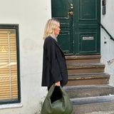 Soft Woven Shoulder Bag – Minimalist Hobo Design with Timeless Appeal - Women's Handbags