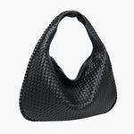 Soft Woven Shoulder Bag – Minimalist Hobo Design with Timeless Appeal - Women's Handbags