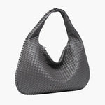 Soft Woven Shoulder Bag – Minimalist Hobo Design with Timeless Appeal - Women's Handbags