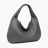Soft Woven Shoulder Bag – Minimalist Hobo Design with Timeless Appeal - Women's Handbags