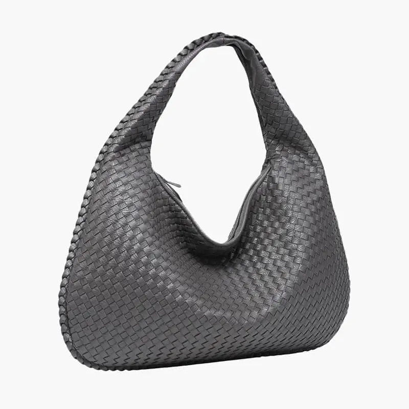 Soft Woven Shoulder Bag – Minimalist Hobo Design with Timeless Appeal - Women's Handbags