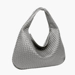 Soft Woven Shoulder Bag – Minimalist Hobo Design with Timeless Appeal - Women's Handbags