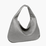 Soft Woven Shoulder Bag – Minimalist Hobo Design with Timeless Appeal - Women's Handbags