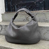 Soft Woven Shoulder Bag – Minimalist Hobo Design with Timeless Appeal - Women's Handbags