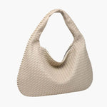 Soft Woven Shoulder Bag – Minimalist Hobo Design with Timeless Appeal - Women's Handbags