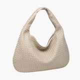 Soft Woven Shoulder Bag – Minimalist Hobo Design with Timeless Appeal - Women's Handbags