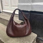 Soft Woven Shoulder Bag – Minimalist Hobo Design with Timeless Appeal - Women's Handbags