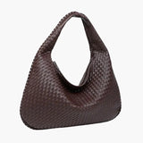 Soft Woven Shoulder Bag – Minimalist Hobo Design with Timeless Appeal - Women's Handbags