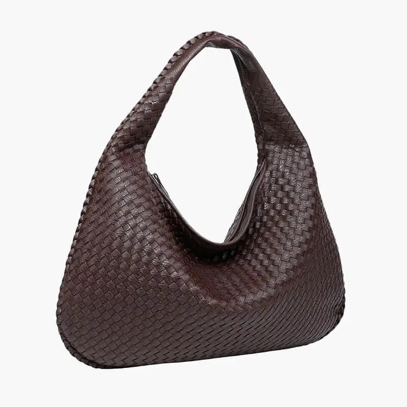 Soft Woven Shoulder Bag – Minimalist Hobo Design with Timeless Appeal - Women's Handbags
