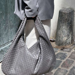 Soft Woven Shoulder Bag – Minimalist Hobo Design with Timeless Appeal - Women's Handbags