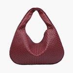 Soft Woven Shoulder Bag – Minimalist Hobo Design with Timeless Appeal - Women's Handbags