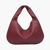 Soft Woven Shoulder Bag – Minimalist Hobo Design with Timeless Appeal - Women's Handbags
