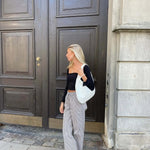 Soft Woven Shoulder Bag – Minimalist Hobo Design with Timeless Appeal - Women's Handbags