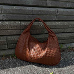 Soft Woven Shoulder Bag – Minimalist Hobo Design with Timeless Appeal - Women's Handbags