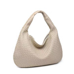 Soft Woven Shoulder Bag – Minimalist Hobo Design with Timeless Appeal - Women's Handbags