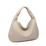 Soft Woven Shoulder Bag – Minimalist Hobo Design with Timeless Appeal - Women's Handbags