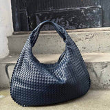 Soft Woven Shoulder Bag – Minimalist Hobo Design with Timeless Appeal - Women's Handbags