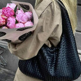 Soft Woven Shoulder Bag – Minimalist Hobo Design with Timeless Appeal - Women's Handbags