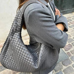 Soft Woven Shoulder Bag – Minimalist Hobo Design with Timeless Appeal - Women's Handbags