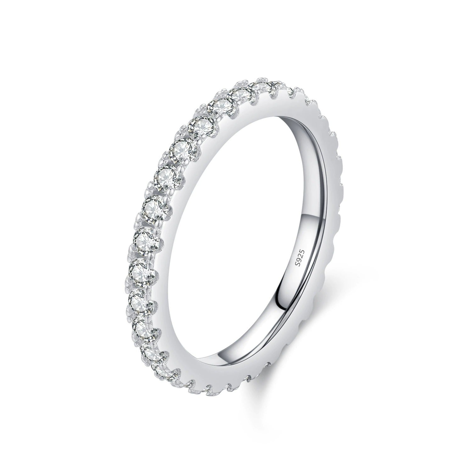 Sparkling Crystal Eternity Band - Ring
