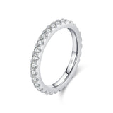 Sparkling Crystal Eternity Band - Ring