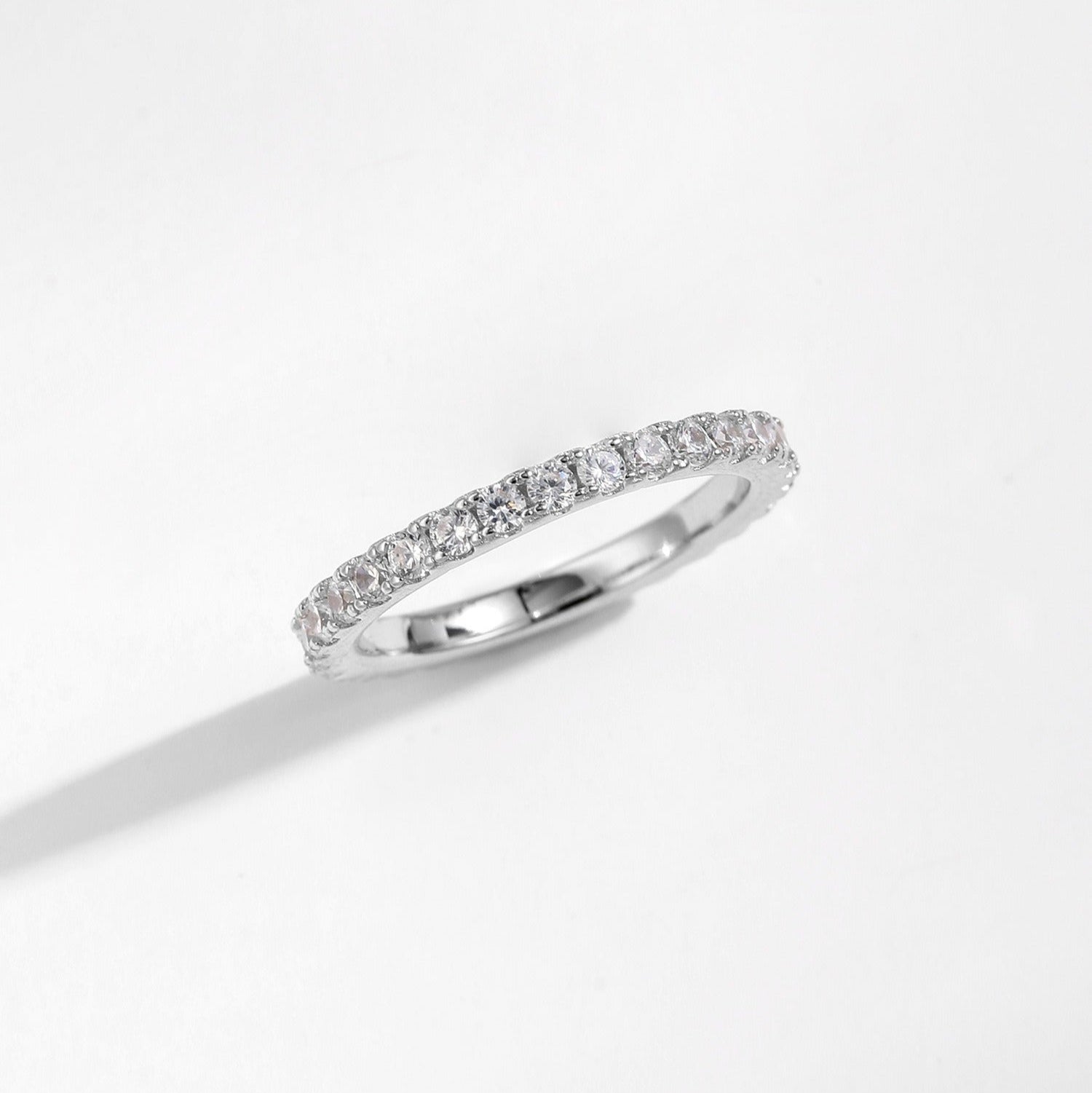 Sparkling Crystal Eternity Band - Ring