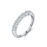 Sparkling Crystal Silver Eternity Ring - Ring
