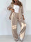 Sporty Tailored Blazer & Wide - Leg Trouser Co - ord Set - Women's Outfit Set